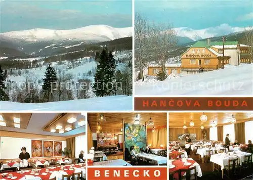 AK / Ansichtskarte Krkonose_CZ Kotel z Benecka Hancova bouda Salonek vinarna a restaurace 