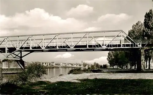 AK / Ansichtskarte 73830307 Ruesselsheim_Main Opelbruecke mit Blick nach Floersheim Ruesselsheim Main