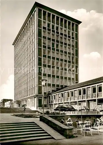 AK / Ansichtskarte Kassel Treppenstrasse mit Hochhaus Kassel