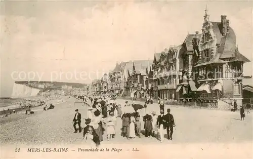 AK / Ansichtskarte  Mers-les-Bains_80_Somme Promenade de la Plage 