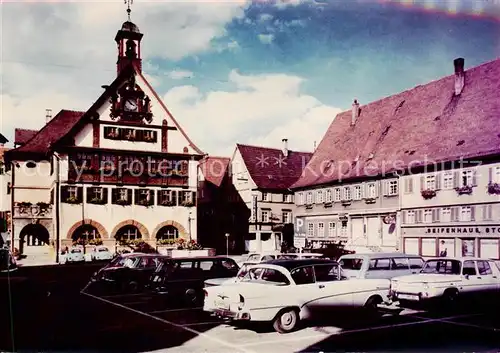 AK / Ansichtskarte 73830902 Metzingen__Erms_BW Marktplatz 