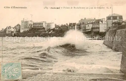 AK / Ansichtskarte Parame_St Malo_35 Pointe de Rochebrunne un jour de tempete 