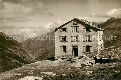 AK / Ansichtskarte Saas Fee_VS Berghotel Plattjen 