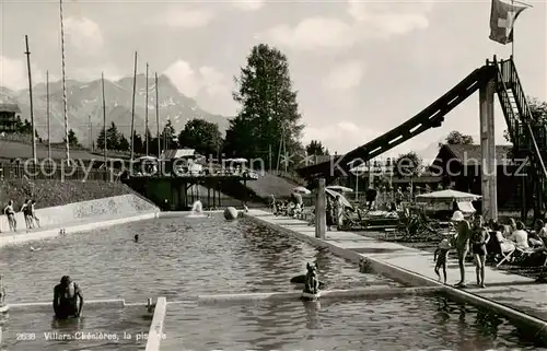 AK / Ansichtskarte Villars__Chesieres_VD La piscine 