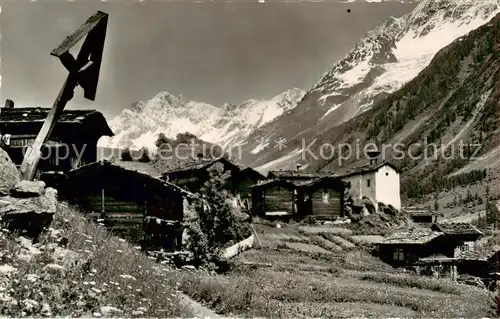 AK / Ansichtskarte Eisten im Loetschental mit Schinhorn Eisten