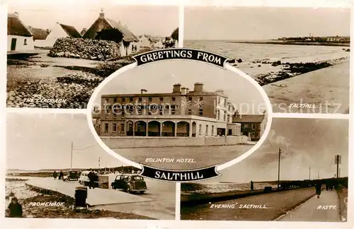 AK / Ansichtskarte Salthill_UK The Claddag Eglington Hotel Salthill Promenade Evening 