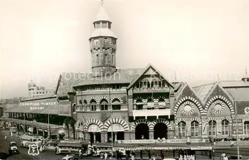 AK / Ansichtskarte Bombay_Mumbai_India Crawford Market 