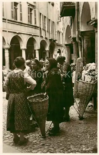 AK / Ansichtskarte  Lugano_Lago_di_Lugano_TI Mercato 