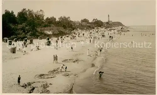 AK / Ansichtskarte 73831783 Horst__Ostsee_Niechorze_PL Strandpartie 