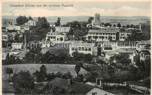 AK / Ansichtskarte 73831792 Goehren__Ostseebad_Ruegen Blick von der schoenen Aussicht 