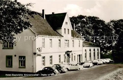 AK / Ansichtskarte 73831927 Halle_Westfalen Hotel Gaststaette Gruenenwalde Halle_Westfalen