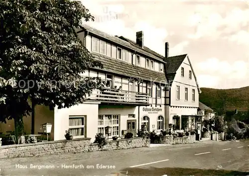 AK / Ansichtskarte 73831998 Hemfurth-Edersee Haus Bergmann Hemfurth-Edersee