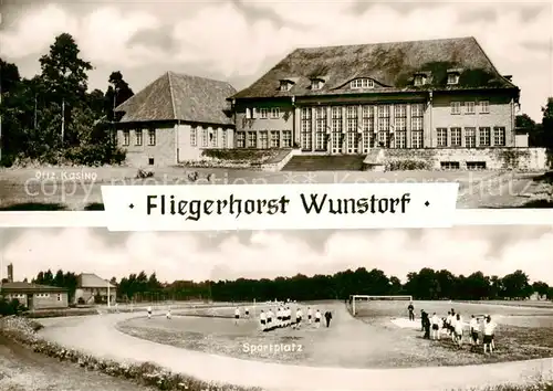 AK / Ansichtskarte 73832040 Wunstorf Fliegerhorst Offiziers Kasino Sportplatz Wunstorf