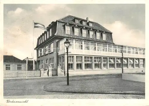 AK / Ansichtskarte Norderney_Nordseebad Vorderansicht des Kindergenesungsheims des Landkreises Iserlohn Norderney_Nordseebad