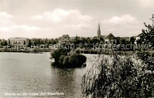 AK / Ansichtskarte Werne__Lippe_Muenster_Westfalen Am Stadtteich 