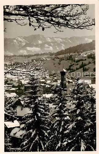 AK / Ansichtskarte Immenstadt_Allgaeu Panorama mit Daumengruppe Schnellzugstation Immenstadt_Allgaeu