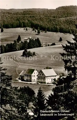 AK / Ansichtskarte Schoenwald_Schwarzwald Gasthof Pension Ochsen Schoenwald Schwarzwald