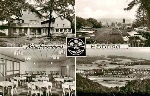 AK / Ansichtskarte Westhofen_Westfalen_Schwerte Naturfreundehaus Speisesaal Panorama 