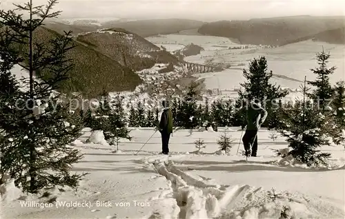 AK / Ansichtskarte Willingen_Sauerland Eichenkreuzheim Blick vom Trais Willingen_Sauerland