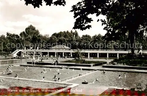 AK / Ansichtskarte Werne__Lippe_Muenster_Westfalen Warmquellen Sole Freibad 