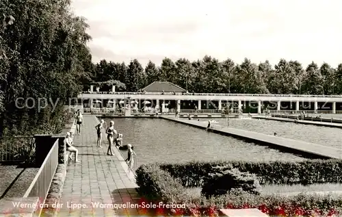 AK / Ansichtskarte Werne__Lippe_Muenster_Westfalen Warmquellen Sole Freibad 