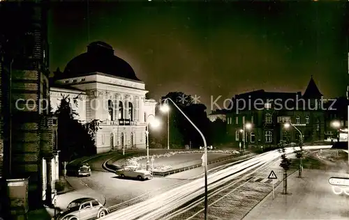 AK / Ansichtskarte Rendsburg Jungfernstieg bei Nacht Rendsburg