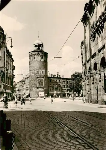 AK / Ansichtskarte 73832678 Goerlitz__Sachsen Marienplatz und Dicker Turm 