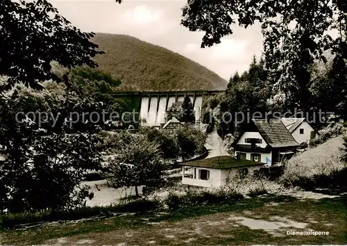 AK / Ansichtskarte 73833078 Diemeltalsperre mit ueberlaufendem Wasser 