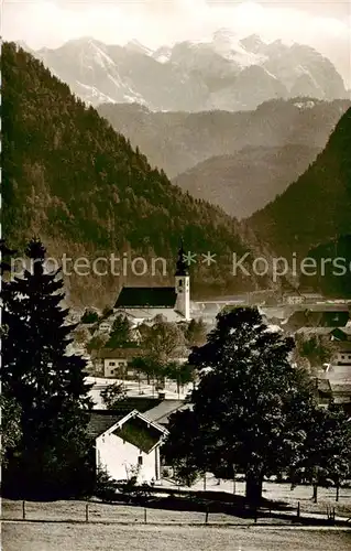 AK / Ansichtskarte Inzell mit Kirche und Reiteralpe Inzell