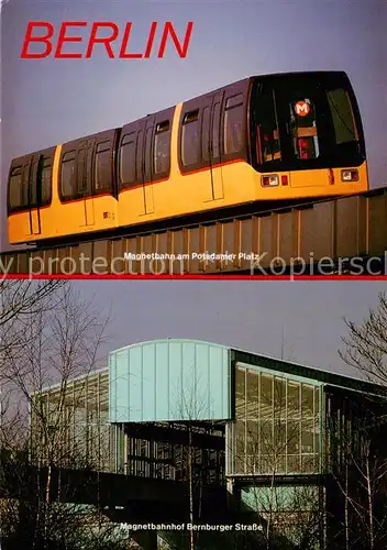 AK / Ansichtskarte Berlin Magnetbahn am Potsdamer Platz Magnetbahnhof Bernburger Strasse Berlin