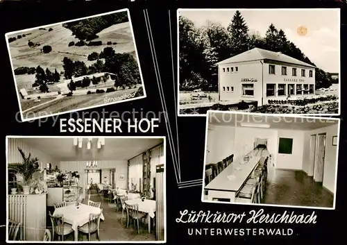 AK / Ansichtskarte Herschbach_Unterwesterwald Strandbad Essener Hof Gaststube Kegelbahn 