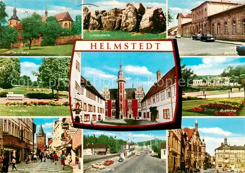 AK / Ansichtskarte Helmstedt St Marienberg Luebbensteine Brunnental Quellenbad Hausmannsturm Grenzuebergang Rathaus Helmstedt