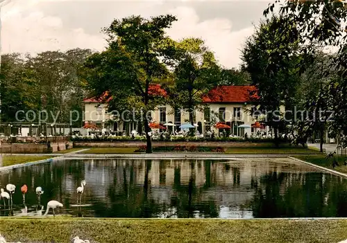 AK / Ansichtskarte Duisburg_Ruhrort Tierpark Schwanenteich Duisburg Ruhrort