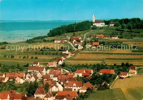 AK / Ansichtskarte Offingen_Donau Maria Wallfahrtskirche Fliegeraufnahme Offingen Donau