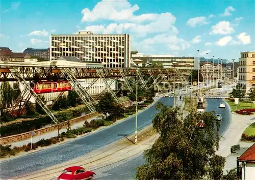 AK / Ansichtskarte Wuppertal Friedrich Engels Allee Schwebebahn Wuppertal