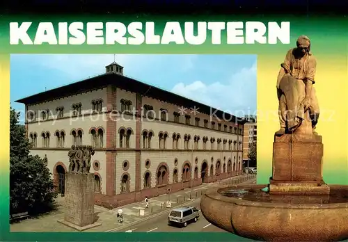 AK / Ansichtskarte Kaiserslautern Gebaeude Brunnen Kaiserslautern