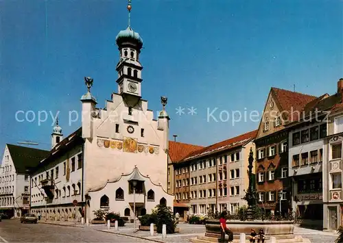 AK / Ansichtskarte Kempten_Allgaeu Rathaus Kempten Allgaeu