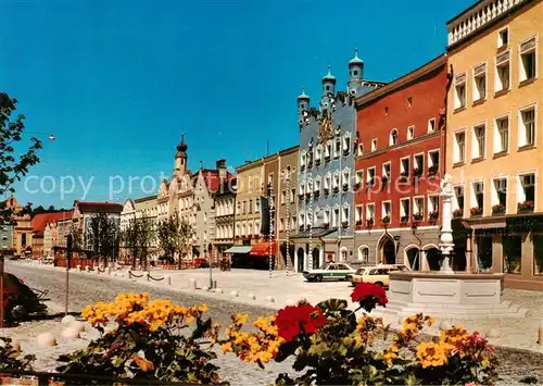 AK / Ansichtskarte Burghausen_Salzach Stadtplatz Burghausen Salzach