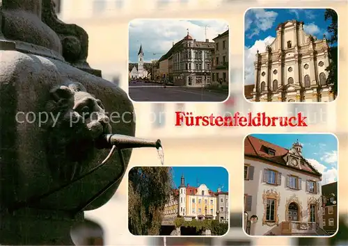 AK / Ansichtskarte Fuerstenfeldbruck Teilansichten Brunnen Fuerstenfeldbruck