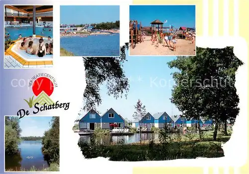 AK / Ansichtskarte Sevenum_NL Recreatieoord De Schatberg Freibad Strand Bungalows 