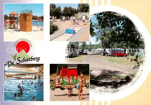 AK / Ansichtskarte Sevenum_NL Recreatiecentrum De Schatberg Freibad Hallenbad Strand Zeltplatz Minigolf 