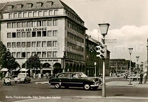 AK / Ansichtskarte Berlin Friedrichstrasse Ecke Unter den Linden Berlin