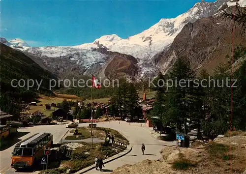 AK / Ansichtskarte Saas Fee_VS mit Alphubel und Taeschhorn 