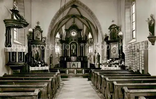 AK / Ansichtskarte Wirzenborn Wallfahrtskirche Inneres Wirzenborn