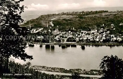 AK / Ansichtskarte Koblenz__Rhein Mosel Weiss 