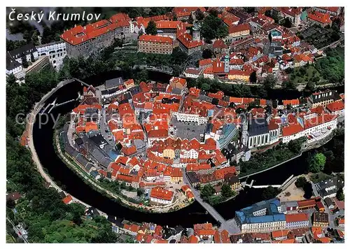 AK / Ansichtskarte 73834926 Cesky_Krumlov_Krumau_Moldau_CZ Fliegeraufnahme 