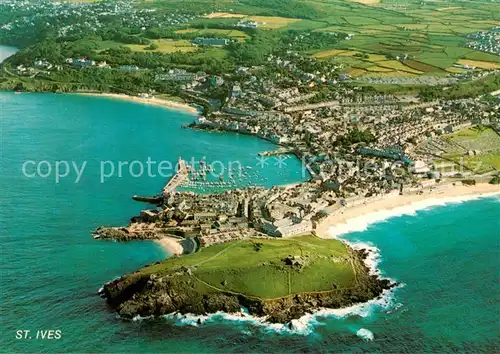 AK / Ansichtskarte St_Ives_Cornwall Aerial view St_Ives_Cornwall