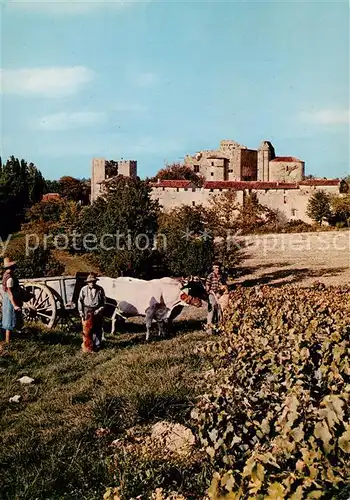 AK / Ansichtskarte Larressingle_32_Gers Vendanges Village fortifie du XIII siecle 