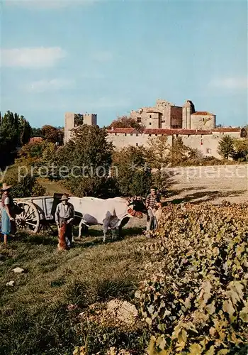 AK / Ansichtskarte Larressingle_32_Gers Vendanges Village fortifie du XIII siecle 