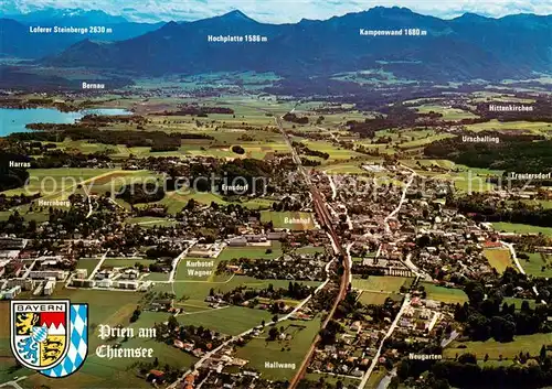 AK / Ansichtskarte Prien_Chiemsee Panorama Kneippkurort Bayerische Alpen Prien Chiemsee